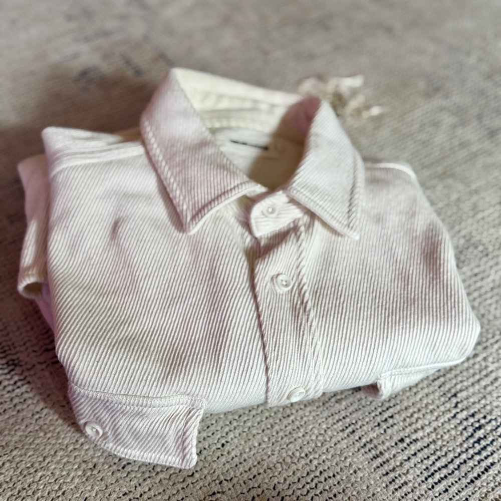 Taylor Stitch Men's White/Cream Corduroy M Shirt